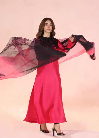 Eterna by Musferah Saad Pret Embroidered Tissue Silk 3 Piece Dark Romance - Festive Collection