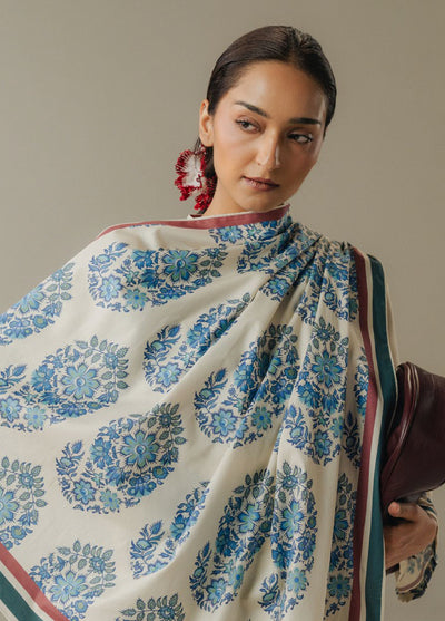 Coco by Zara Shahjahan Prints Unstitched Linen Suits 3 Piece CZS25PW Hushed Ember D-6A - Winter Collection