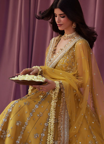 Zaha by Khadija Shah Gossamer Unstitched Embroidered Suits 3 Piece ZL25GF ZC25-02 - Festive Collection