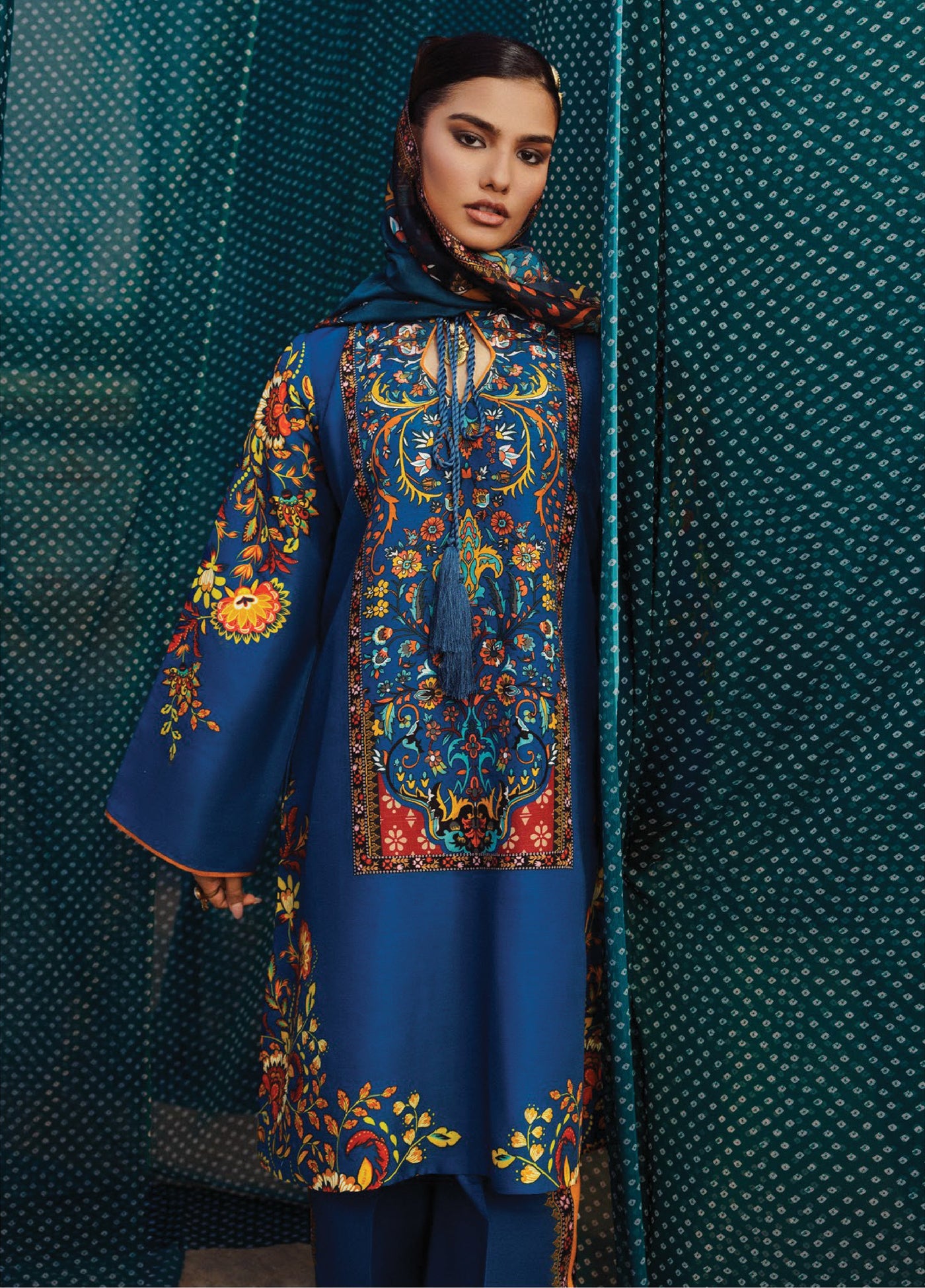 Aik Roz by Aik Atelier Unstitched Khaddar Printed Suits 3 Piece AIK25RK Look 03 - Winter Collection