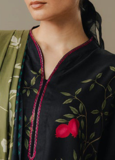 Coco by Zara Shahjahan Prints Unstitched Linen Suits 3 Piece CZS25PW Sienna Field D-4A - Winter Collection