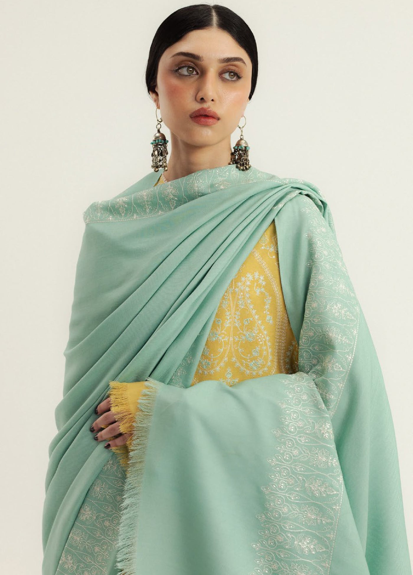 Zara Shahjahan Unstitched Casuals Marina Embroidered Suits 3 Piece CZS25WC D1-Zarvaan - Casuals Collection