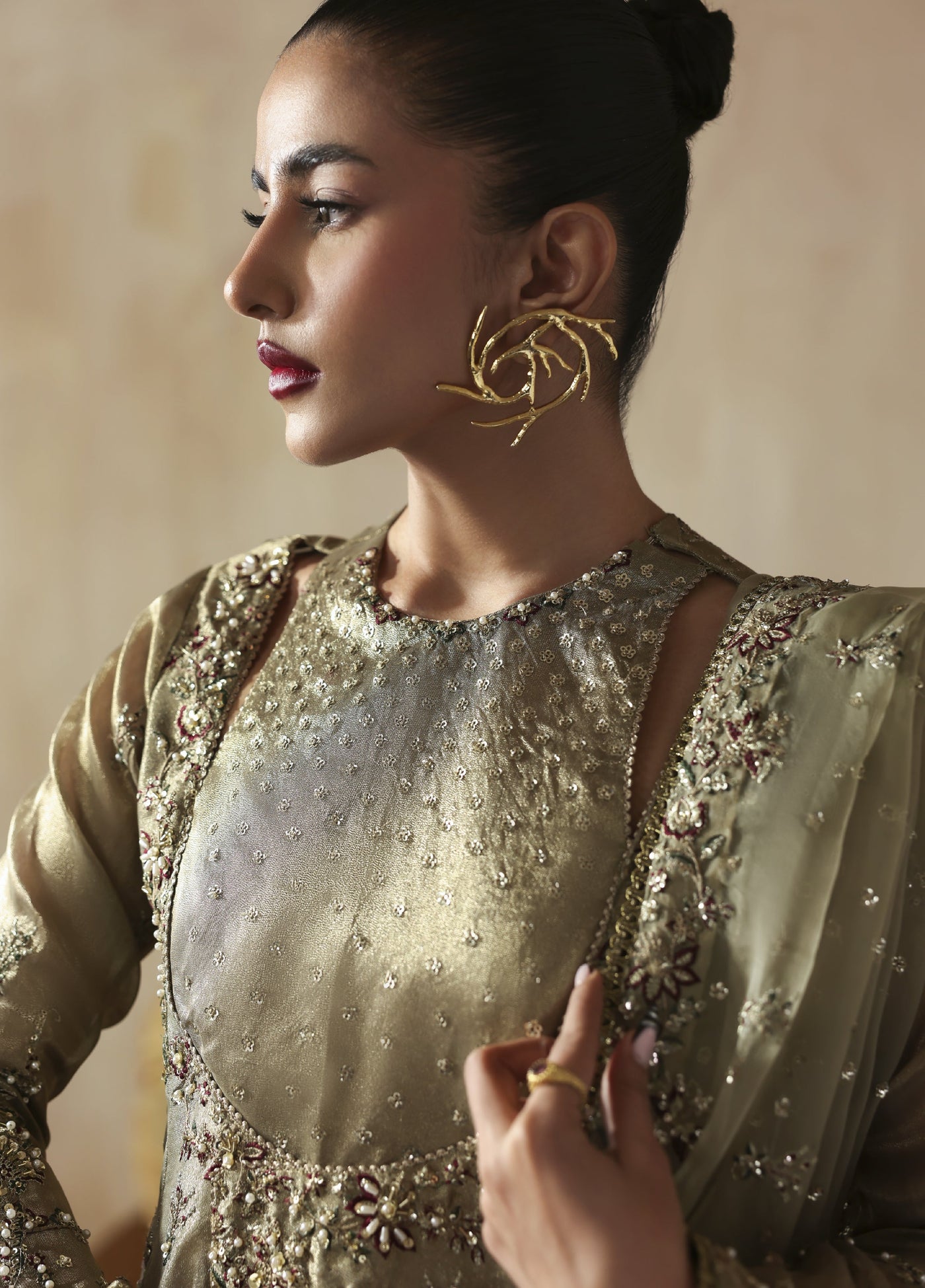 Jahanara by Zarposh Embroidered Zari Suits Unstitched 3 Piece ZP25JF Areezah - Festive Collection