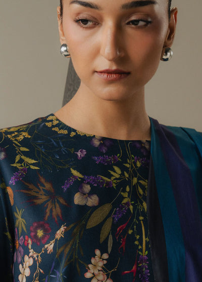 Coco by Zara Shahjahan Prints Unstitched Linen Suits 3 Piece CZS25PW Morning Echo D-8A - Winter Collection