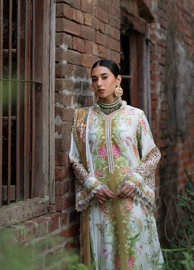 AJR Sard Shaam Embroidered Unstitched Linen Suits 3 Piece AJR25SS AJRW-08 GULRUKH - Winter Collection
