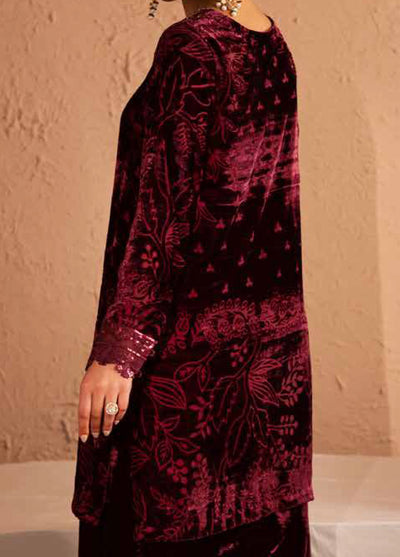 Ballerina by Nureh Unstitched Velvet Palachi Embroidered 3 Piece Suits NU25BV NU2-190 - Festive Collection