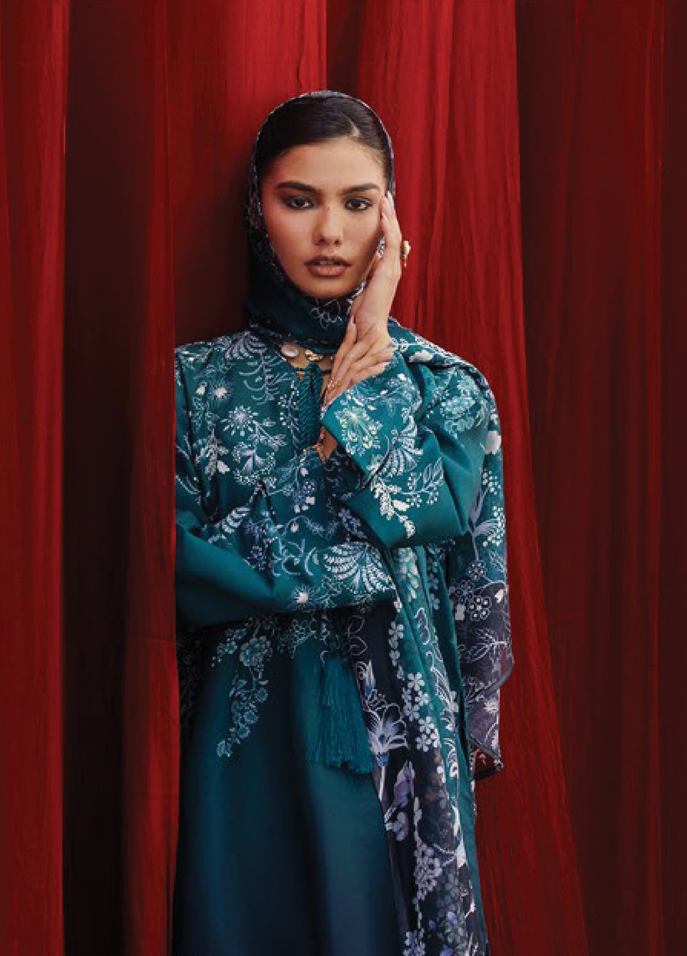 Aik Roz by Aik Atelier Unstitched Khaddar Printed Suits 3 Piece AIK25RK Look 07 - Winter Collection