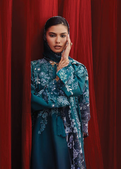 Aik Roz by Aik Atelier Unstitched Khaddar Printed Suits 3 Piece AIK25RK Look 07 - Winter Collection