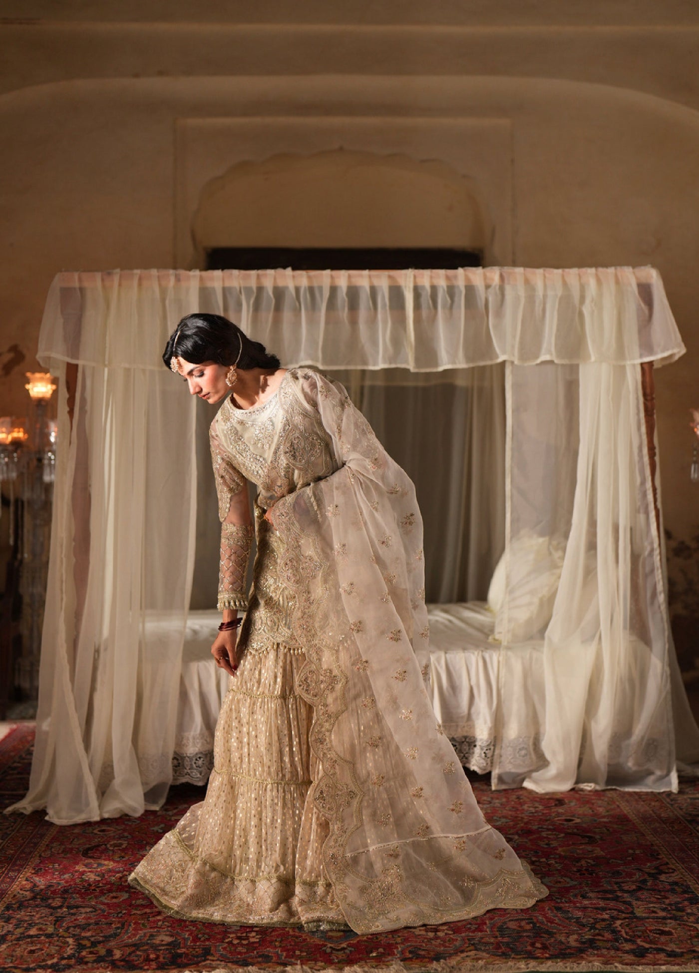 Dastan E Ishq by Ajr Festive Embroidered Unstitched Organza 3 Piece Suits AJR25DI D-2 Naghma - Formals Collection