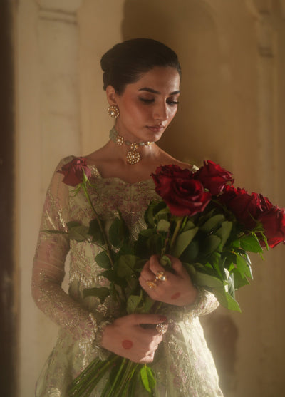 Dastan E Ishq by Ajr Festive Embroidered Unstitched Net 3 Piece Suits AJR25DI D-7 Ghazal - Formals Collection