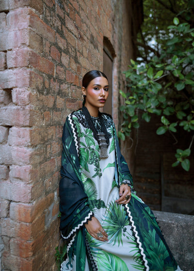 AJR Sard Shaam Embroidered Unstitched Linen Suits 3 Piece AJR25SS AJRW-02 GULBAHAR - Winter Collection