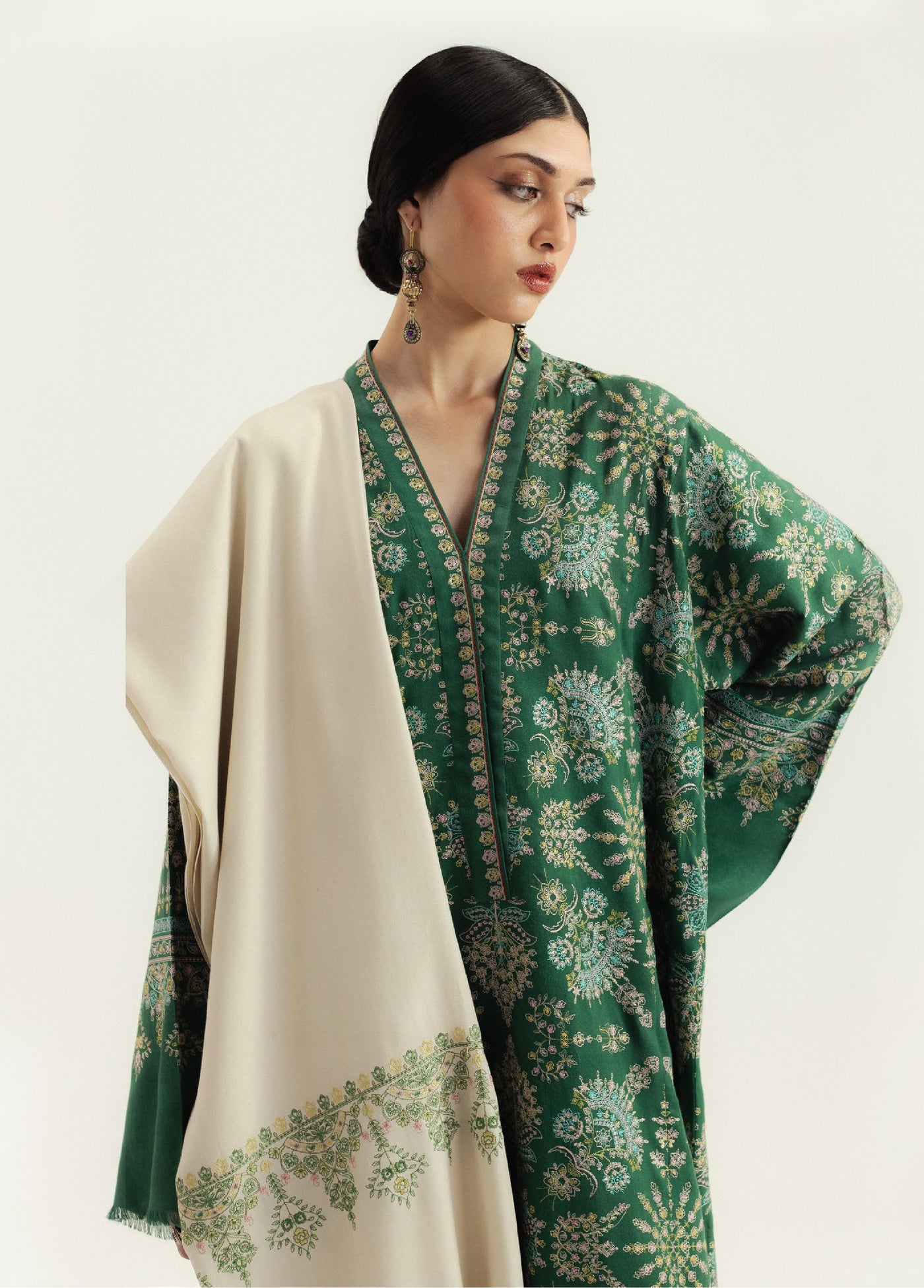 Zara Shahjahan Unstitched Casuals Marina Embroidered Suits 3 Piece CZS25WC D8-Ruhaab - Casuals Collection