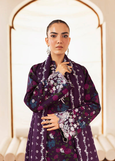 Nissa Floral Symphony by Rajbari Embroidered Marina Suits Unstitched 3 Piece RB25NM D-07 - Winter Collection