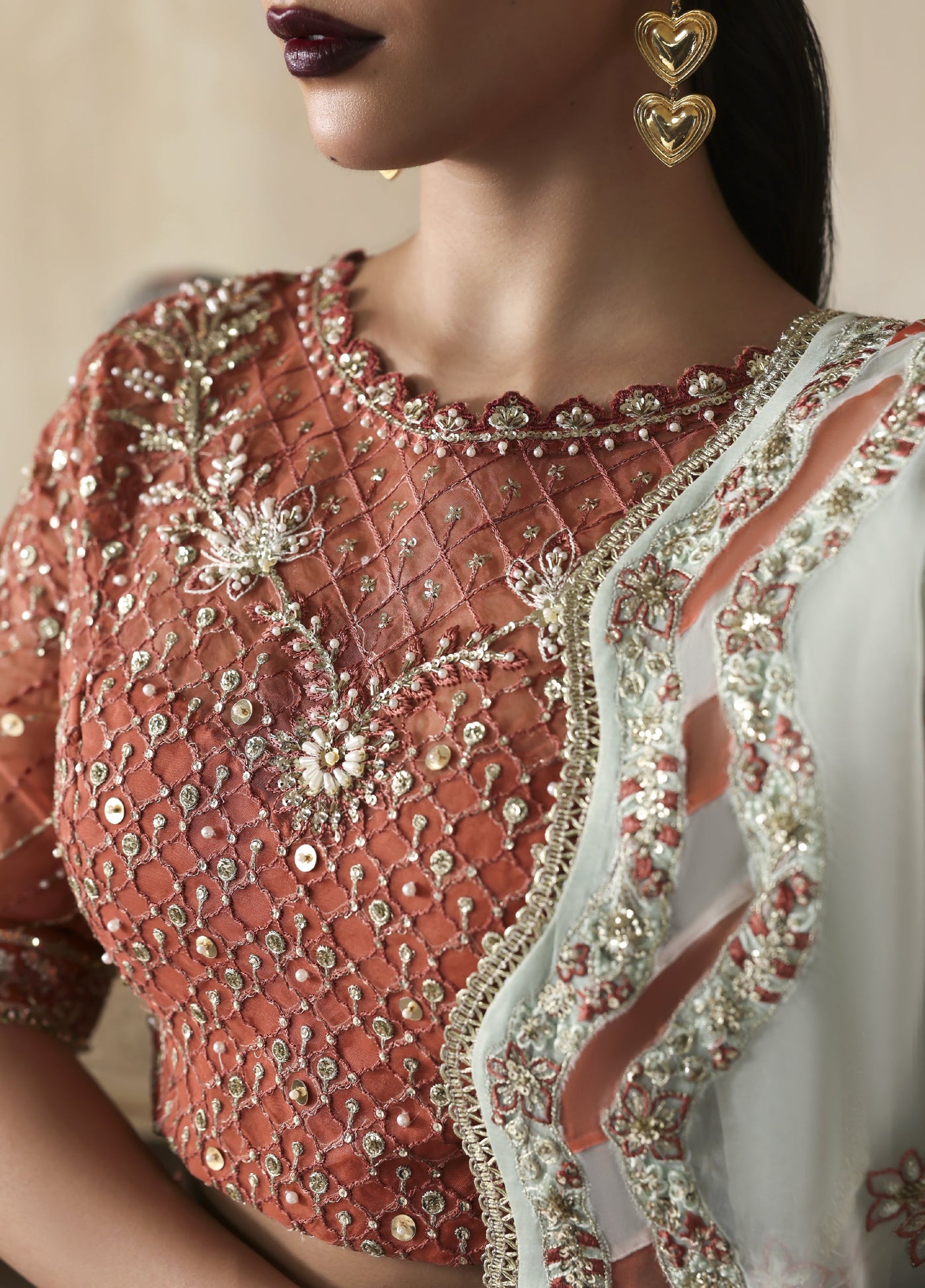 Jahanara by Zarposh Embroidered Organza Suits Unstitched 3 Piece ZP25JF Mahgul - Festive Collection