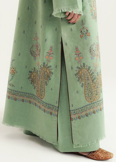 Zara Shahjahan Unstitched Casuals Karandi Embroidered Suits 3 Piece CZS25WC D4-Keran - Casuals Collection