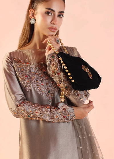 Eterna by Musferah Saad Pret Embroidered Tissue Silk 3 Piece Whispers of Opulence - Festive Collection