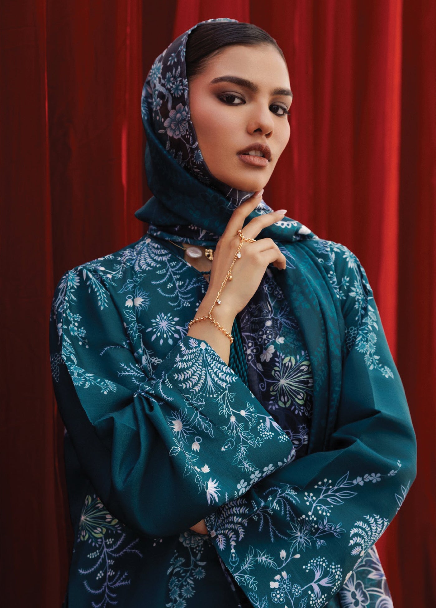 Aik Roz by Aik Atelier Unstitched Khaddar Printed Suits 3 Piece AIK25RK Look 07 - Winter Collection