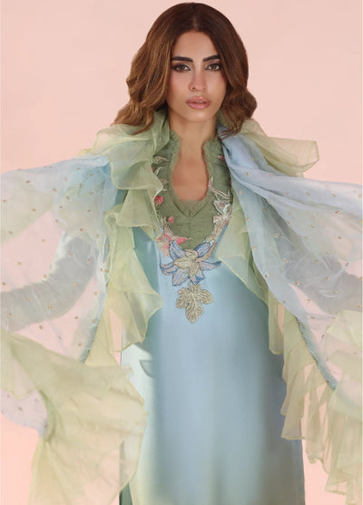Eterna by Musferah Saad Pret Embroidered Tissue Silk 3 Piece Pastel Mirage - Festive Collection