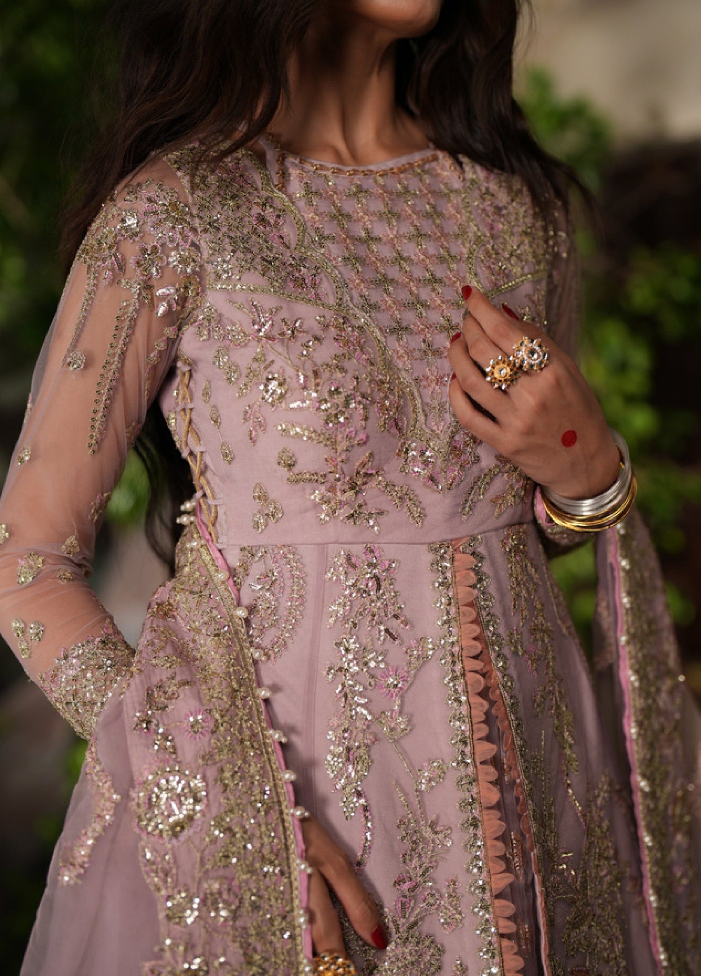 Dastan E Ishq by Ajr Festive Embroidered Unstitched Organza 3 Piece Suits AJR25DI D-1 Dhanak - Formals Collection