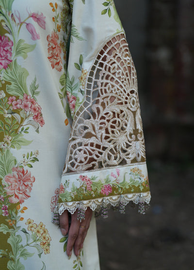 AJR Sard Shaam Embroidered Unstitched Linen Suits 3 Piece AJR25SS AJRW-08 GULRUKH - Winter Collection