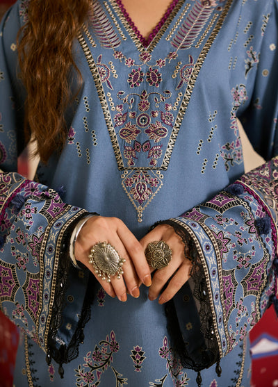Zync by Florent One Nation Unstitched Khaddar Embroidered Suits 3 Piece FL25ON FL-6A - Casual Collection