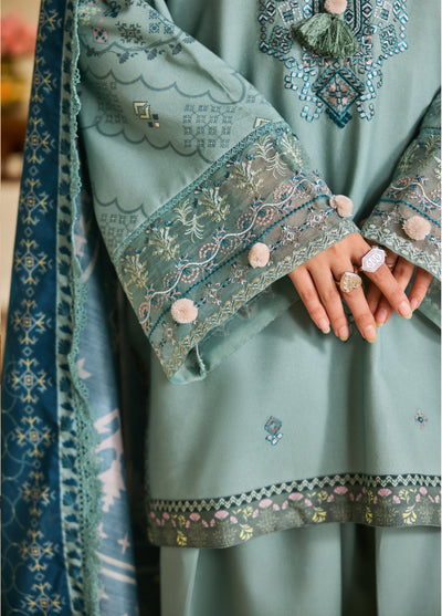 Zync by Florent One Nation Unstitched Khaddar Embroidered Suits 3 Piece FL25ON FL-3B - Casual Collection