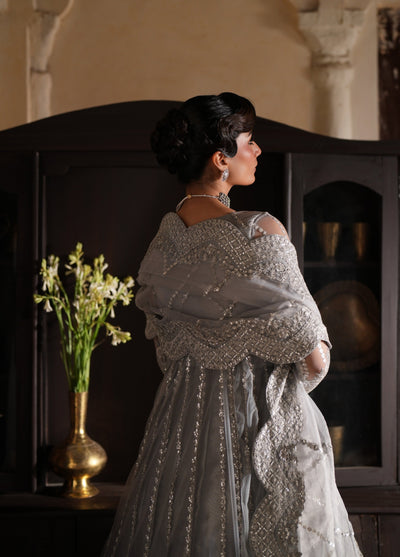 Dastan E Ishq by Ajr Festive Embroidered Unstitched Net 3 Piece Suits AJR25DI D-8 Mehar - Formals Collection