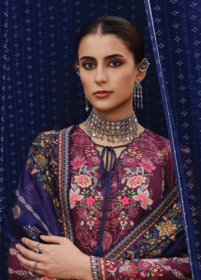 Aik Roz by Aik Atelier Unstitched Khaddar Printed Suits 3 Piece AIK25RK Look 04 - Winter Collection