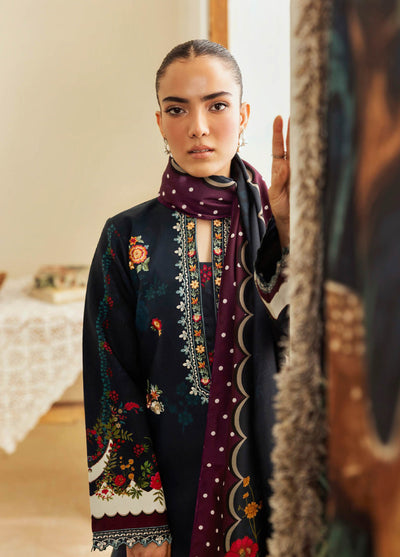 Nissa Floral Symphony by Rajbari Embroidered Marina Suits Unstitched 3 Piece RB25NM D-02 - Winter Collection