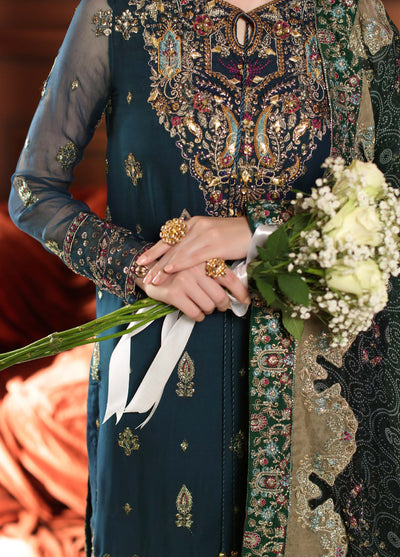 MaAlfaaz By Nureh Festive Unstitched Chiffon Embroidered 3 Piece Suits NU25AF NL-88 - Festive Collection