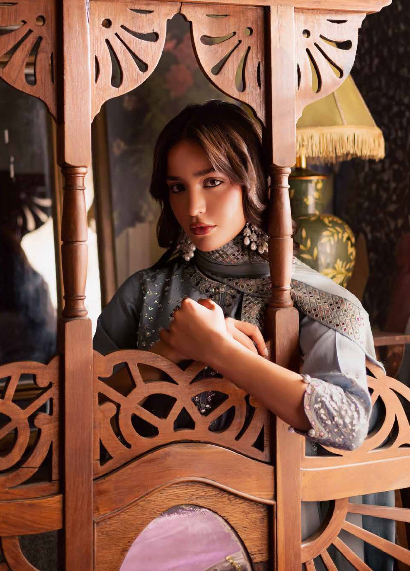 Nureh Nur Mahal The Silk Edit Unstitched Suits 3 Piece NU25NM NE-195 - Festive Collection