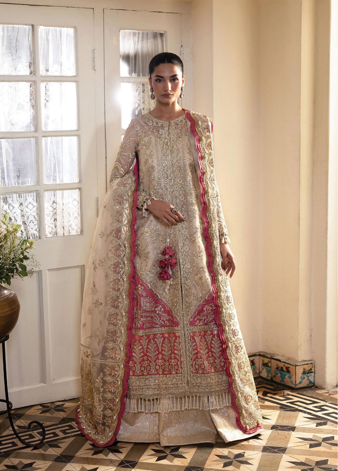 Dastangoi by Afrozeh Unstitched Formal Embroidered Organza 3 Piece Suits  AF25DF D-7 Silkdawn - Formal Collection
