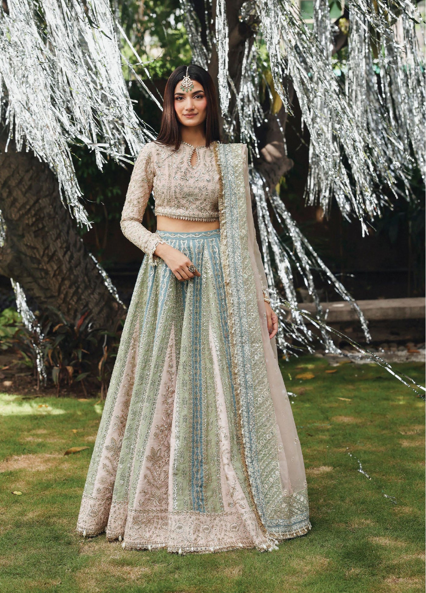 Dastangoi by Afrozeh Unstitched Formal Embroidered Organza 3 Piece Suits  AF25DF D-1 Petal Hour - Formal Collection