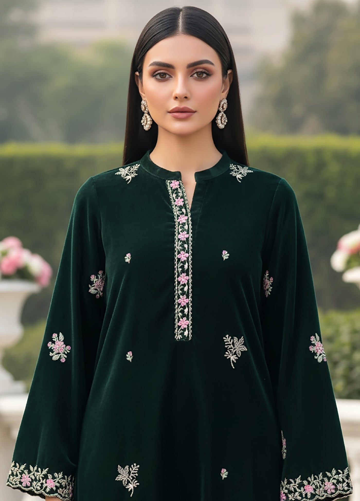 Lakhany Womens Pret Embroidered Velvet 1 Piece LG-UB-0250-W-EMB-1P - Festive Collection