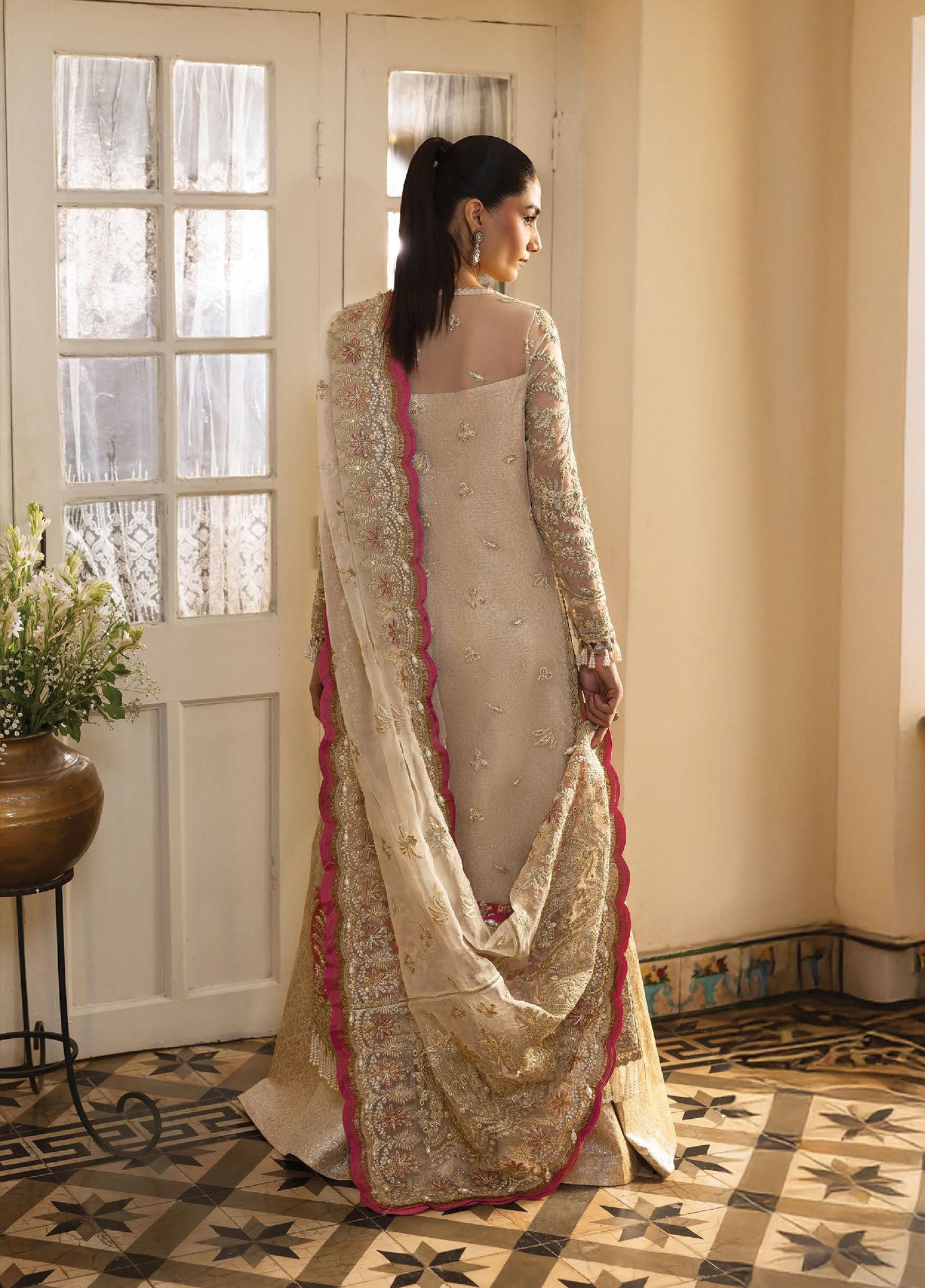 Dastangoi by Afrozeh Unstitched Formal Embroidered Organza 3 Piece Suits  AF25DF D-7 Silkdawn - Formal Collection