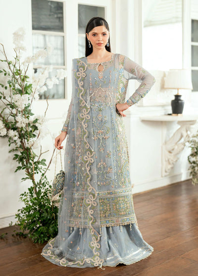 Shaam Shandar By Mushq Luxury Chiffon Unstitched 3 Piece Suits MQ25SC D-5 Jashn e jahanara - Festive Collection