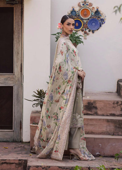 Maya by Nureh Unstitched Velvet Embroidered 3 Piece Suits NU25MV NW-119 - Festive Collection