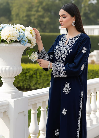 Lakhany Womens Pret Embroidered Velvet 1 Piece LG-IZ-0504-W-EMB-1P - Festive Collection