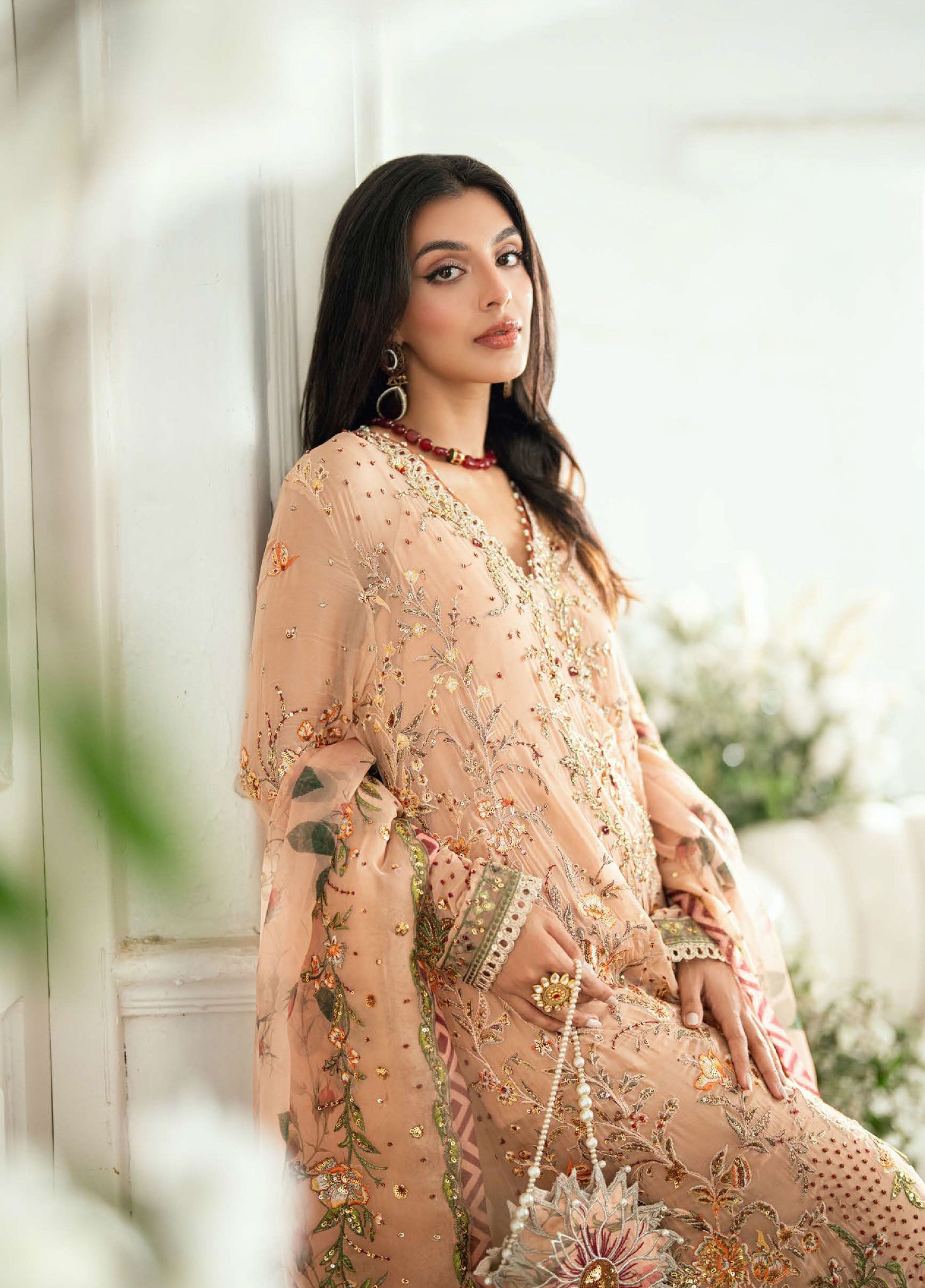 Shaam Shandar By Mushq Luxury Chiffon Unstitched 3 Piece Suits MQ25SC D-4 Tarannum - Festive Collection
