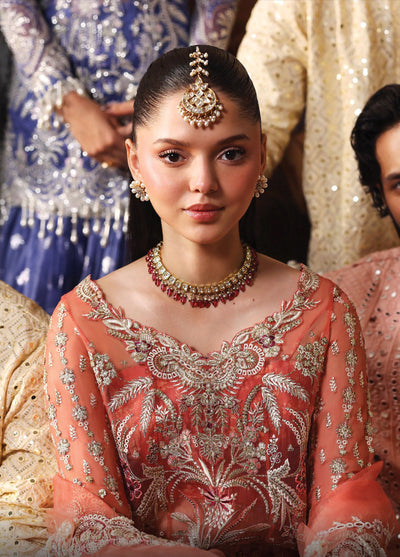 Dastangoi by Afrozeh Unstitched Formal Embroidered Organza 3 Piece Suits  AF25DF D-8 Serenight - Formal Collection