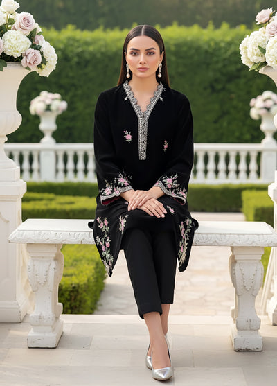 Lakhany Womens Pret Embroidered Velvet 1 Piece LG-IZ-0501-W-EMB-1P - Festive Collection