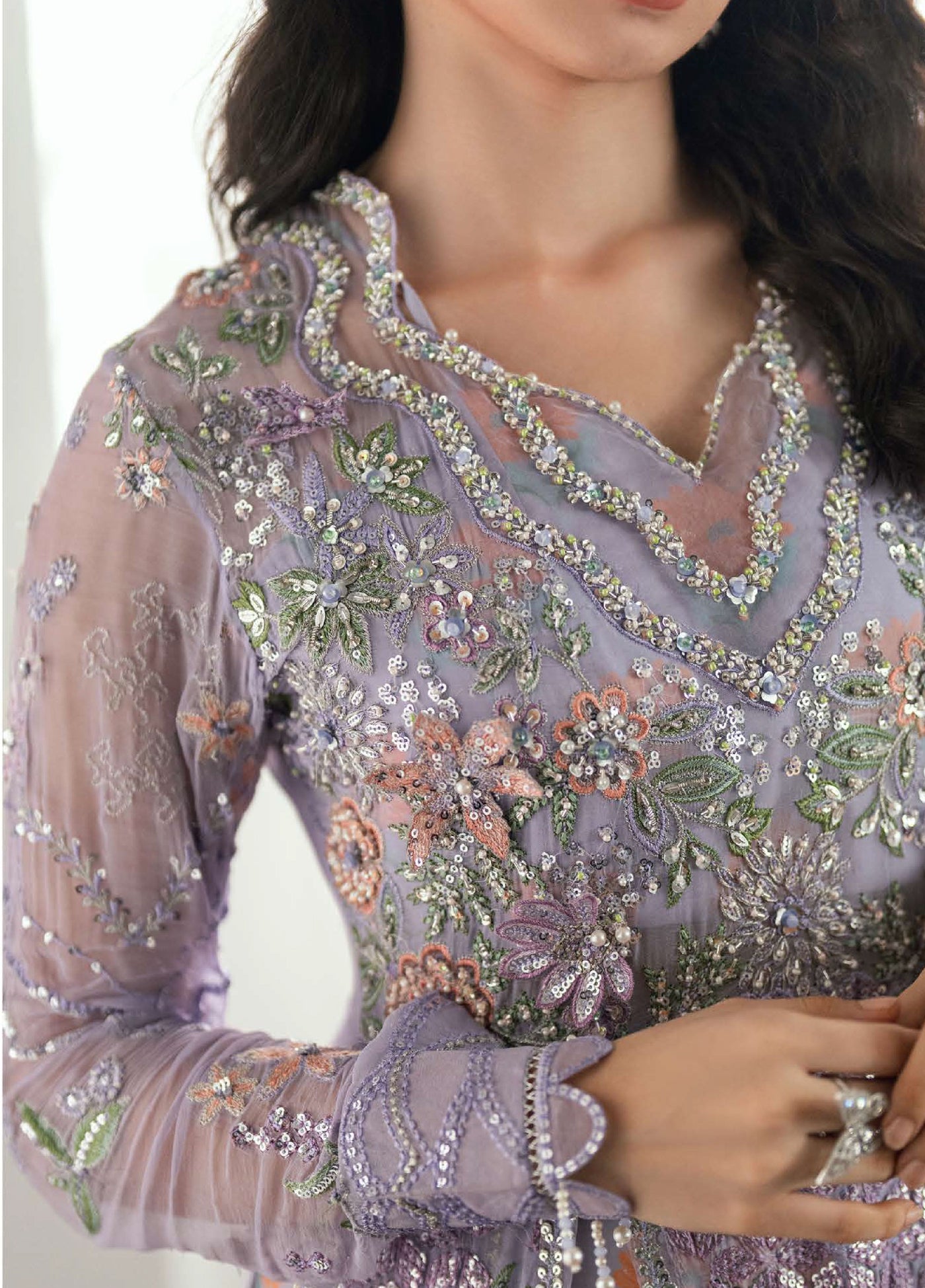 Shaam Shandar By Mushq Luxury Chiffon Unstitched 3 Piece Suits MQ25SC D-10 Rangeela Raag - Festive Collection