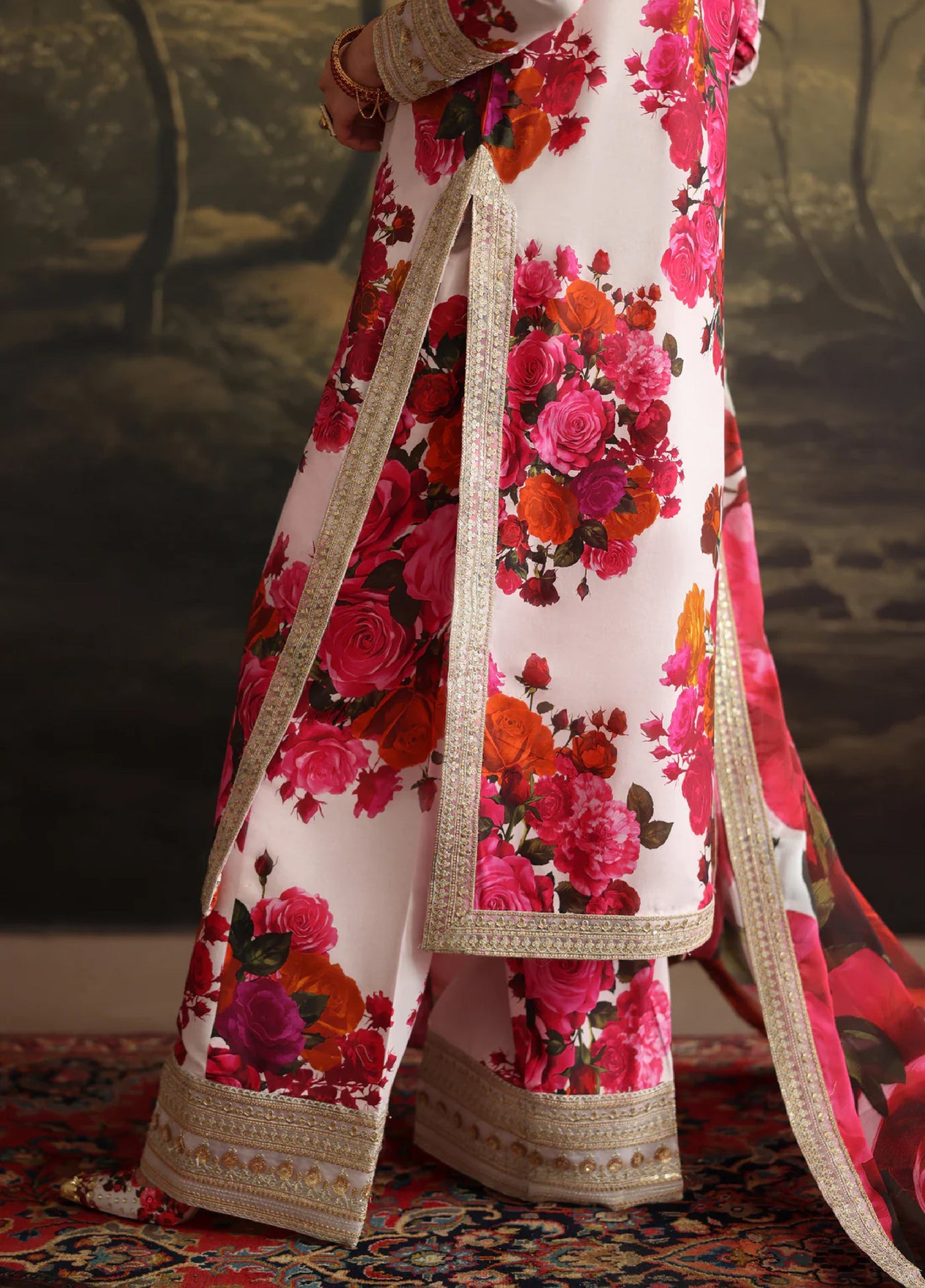 Rehana by Humjoli Pret Embroidered Lawn 3 Piece White Shine - Festive Collection