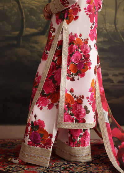 Rehana by Humjoli Pret Embroidered Lawn 3 Piece White Shine - Festive Collection