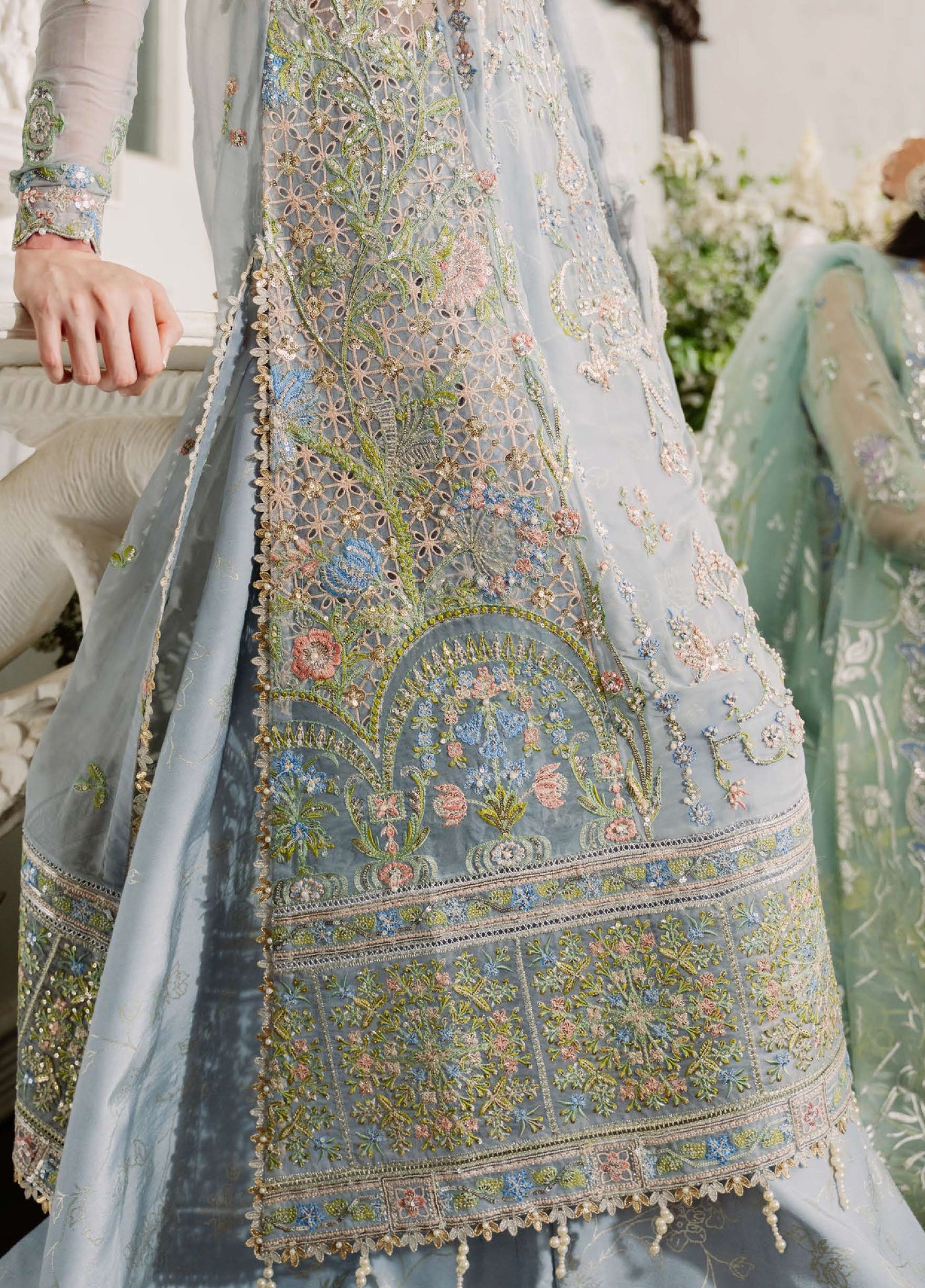 Shaam Shandar By Mushq Luxury Chiffon Unstitched 3 Piece Suits MQ25SC D-5 Jashn e jahanara - Festive Collection