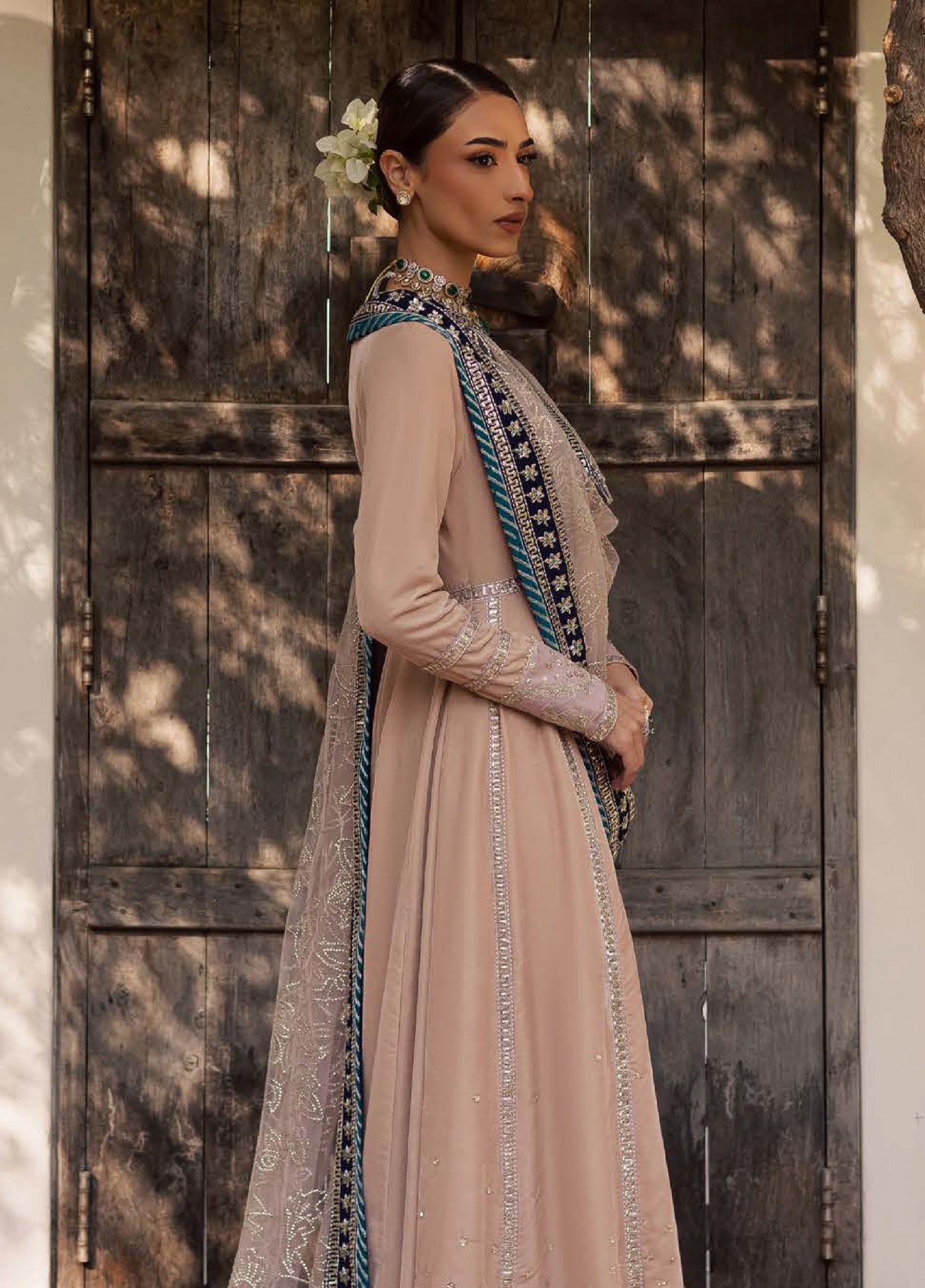 Maya by Nureh Unstitched Velvet Embroidered 3 Piece Suits NU25MV NW-117 - Festive Collection