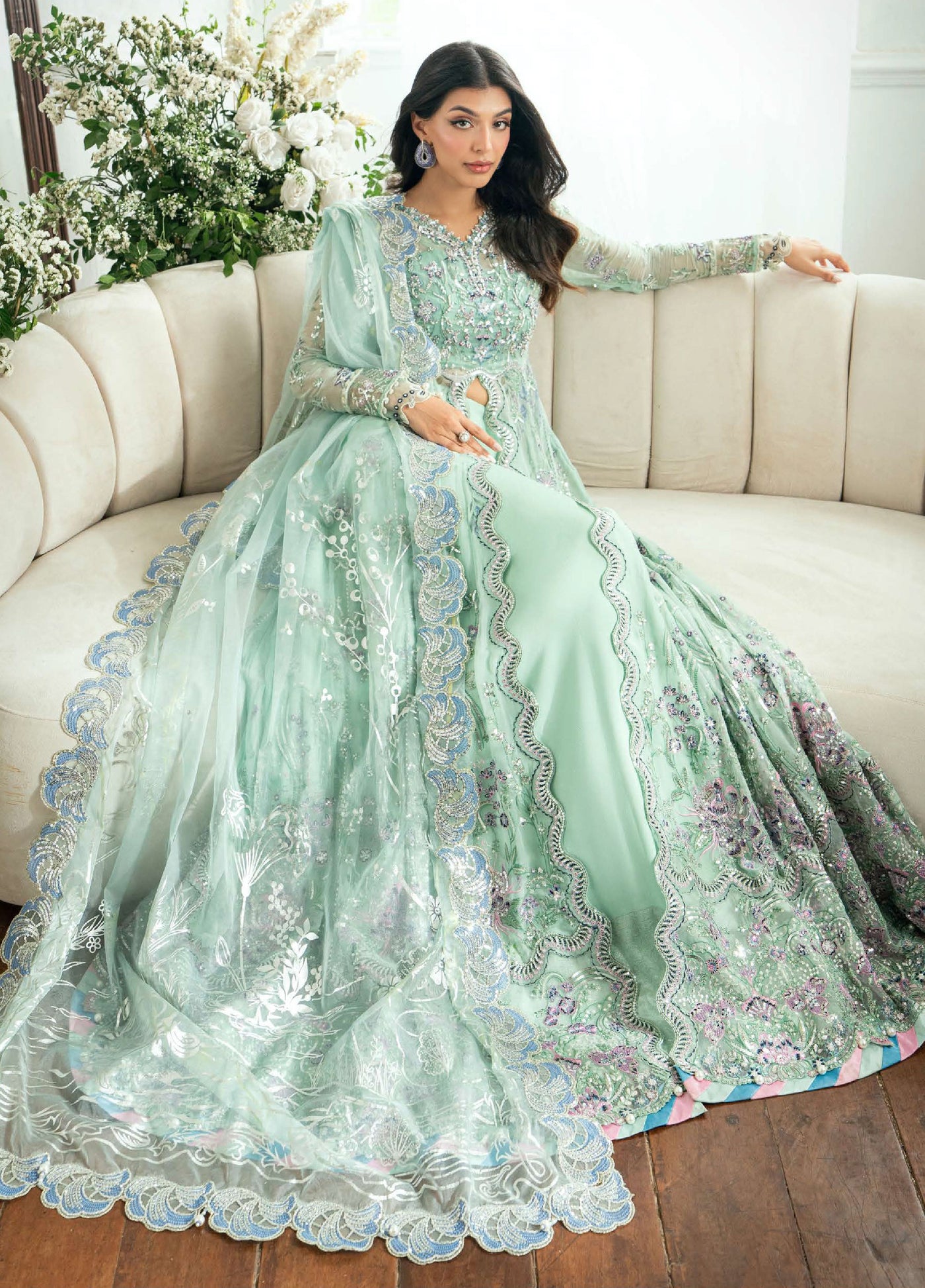 Shaam Shandar By Mushq Luxury Chiffon Unstitched 3 Piece Suits MQ25SC D-7 Sitara - Festive Collection