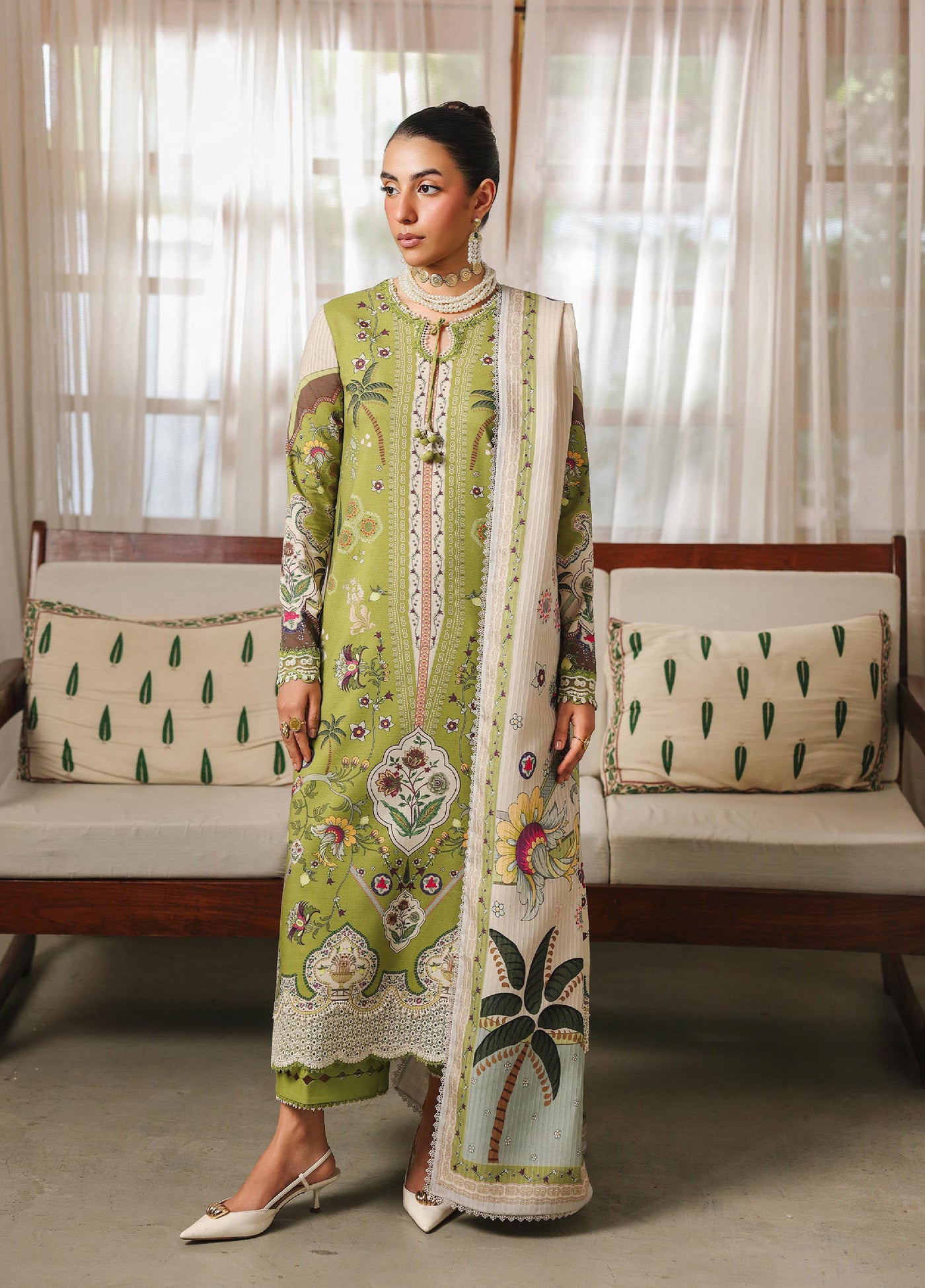 Qprints By Qalamkar Unstitched Linen Printed 3 Piece Suits QLM25PW QW-07 B Tahlia - Winter Collection