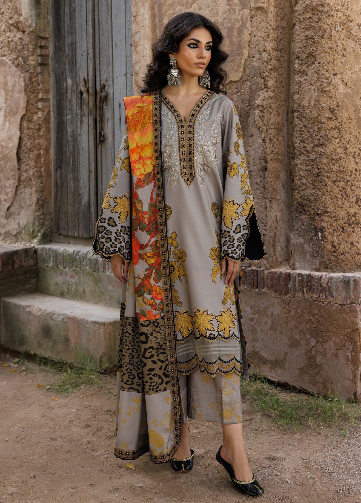 Combination by Charizma Unstitched Winter Collection Vol-02 Linen Printed 3 Piece Suits CZ25CW CCW6-14 - Winter Collection