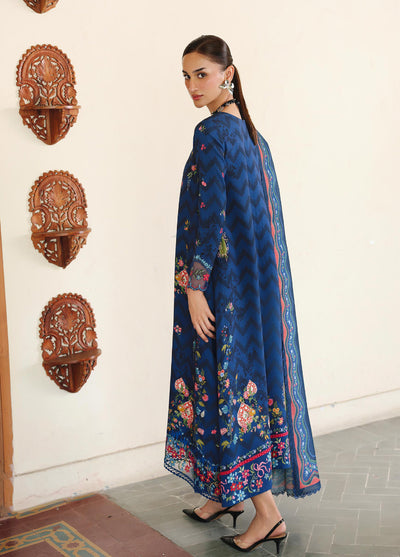 Qprints By Qalamkar Unstitched Linen Printed 3 Piece Suits QLM25PW QW-02 B Silas - Winter Collection